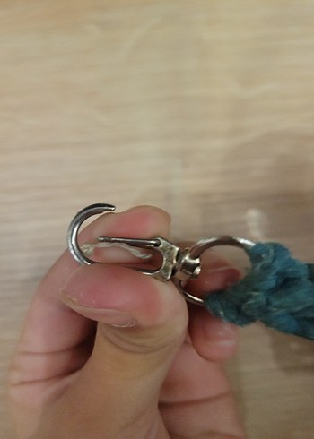 Boncuklu Bej Bohem Anahtarlık - Görsel 5