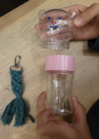 Boncuklu Bej Bohem Anahtarlık - Görsel 6