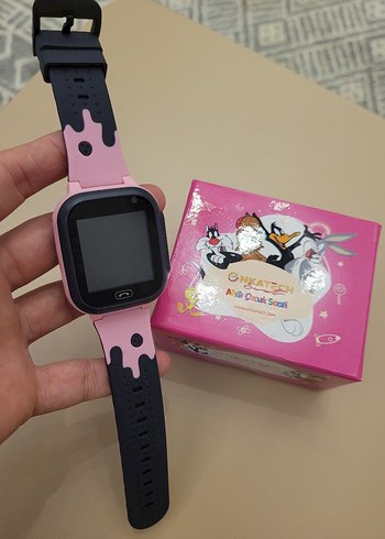 Koyu Pembe Çocuk Akıllı Saat sıfır ürün - Görsel 3