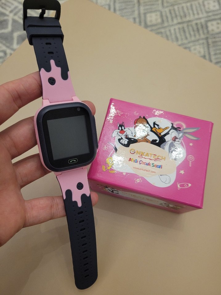 Koyu Pembe Çocuk Akıllı Saat sıfır ürün - Görsel 3