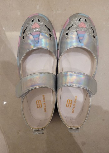 Kız Çocuk Unicorn Desenli Bantlı Babet - Görsel 2