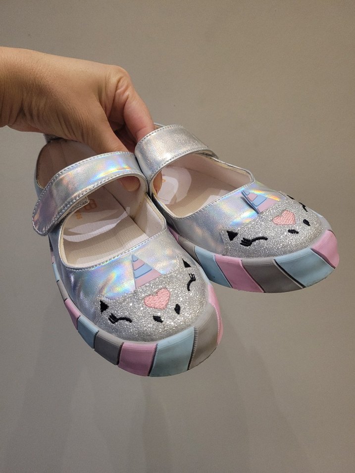 Kız Çocuk Unicorn Desenli Bantlı Babet - Görsel 3