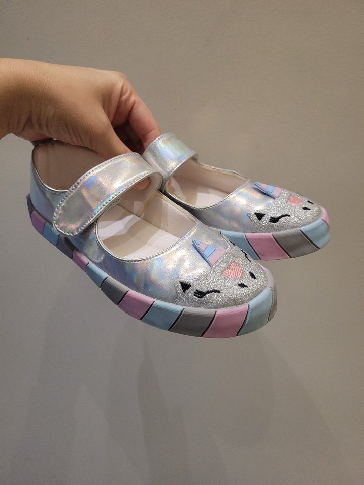 Kız Çocuk Unicorn Desenli Bantlı Babet - Görsel 5