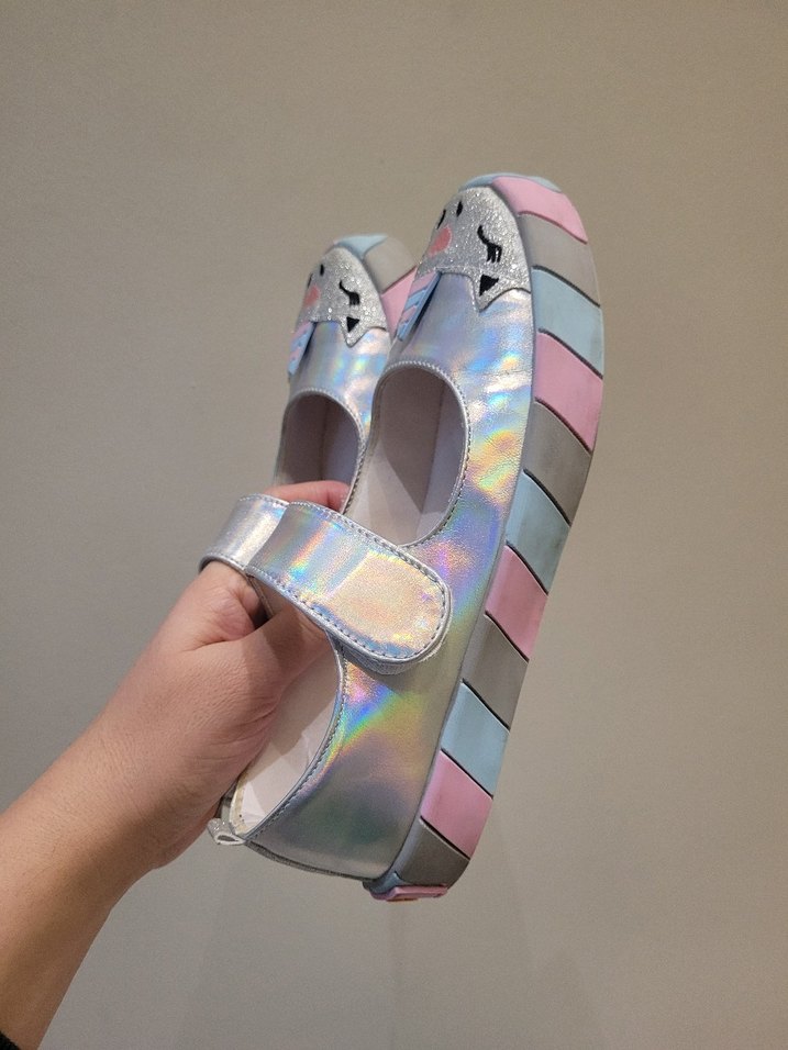 Kız Çocuk Unicorn Desenli Bantlı Babet - Görsel 4