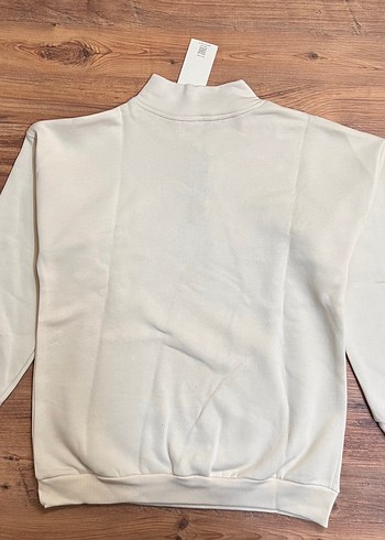 Diğer Unisex Yarım Fermuar Cepli Sweatshirt