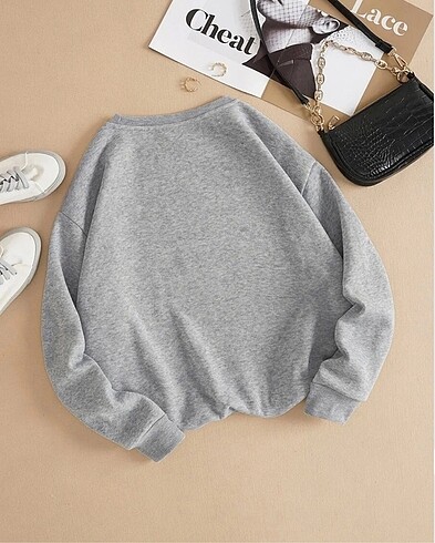 Diğer Kadın Düz Oversize Sweatshirt