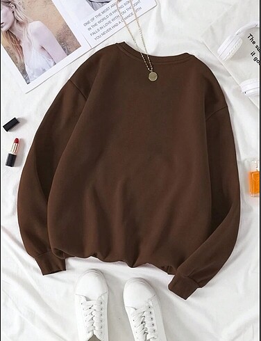 Diğer Kadın Düz Oversize Sweatshirt