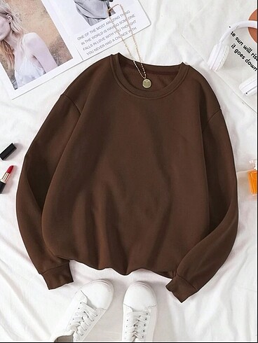 Kadın Düz Oversize Sweatshirt