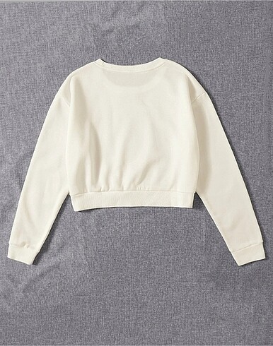 Diğer Kadın Crop Oversize Sweatshirt