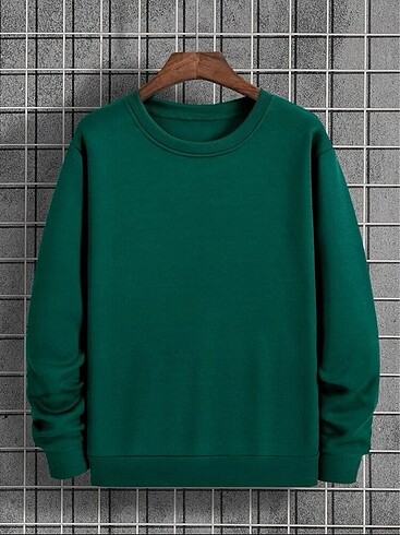 Erkek Düz Oversize Sweatshirt