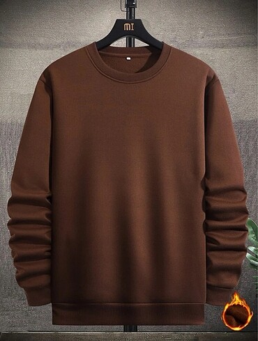 Erkek Düz Oversize Sweatshirt