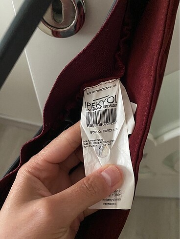 s Beden bordo Renk İpekyol pantolon