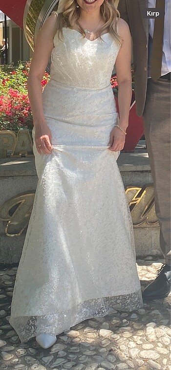 Balık gelinlik tarzı nikah elbisesi