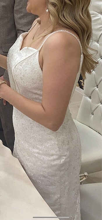 Balık gelinlik tarzı nikah elbisesi - Görsel 7