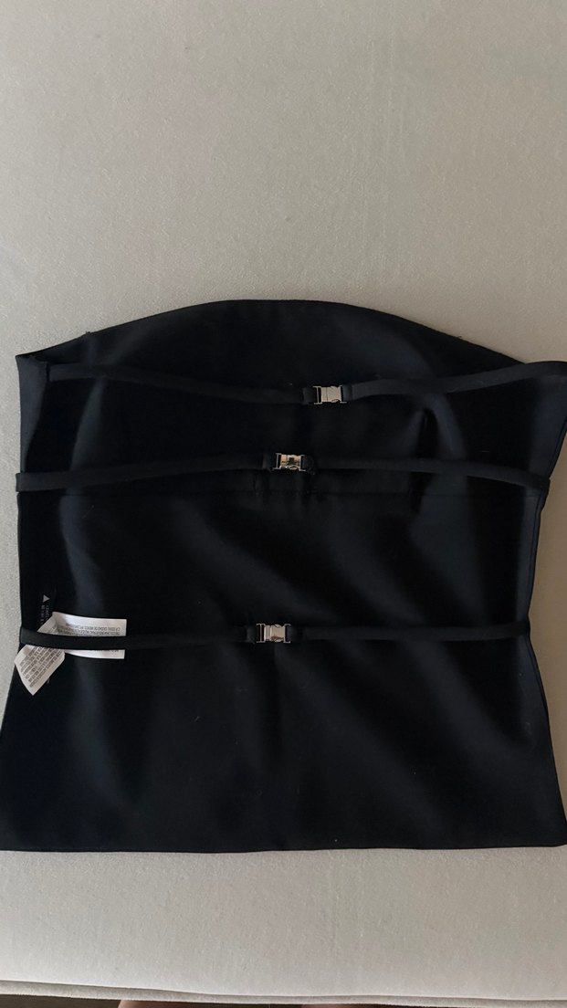 Siyah Askısız Kemerli Kadın Bustiyer Zara - Görsel 2