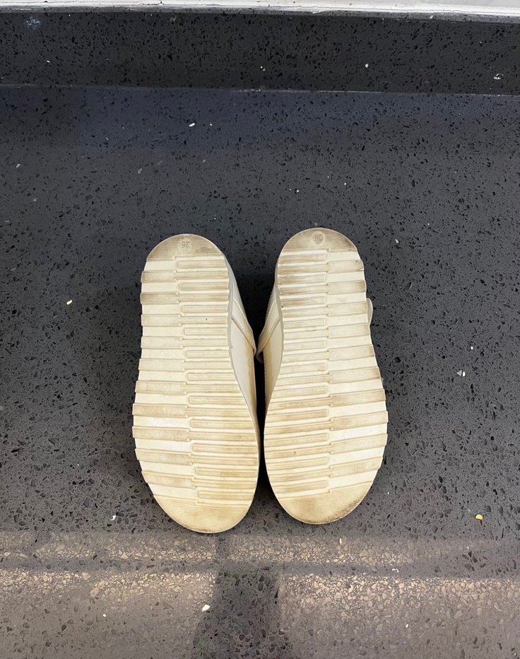 Beyaz Kemerli Kız Çocuk Babet Ayakkabı - Görsel 4