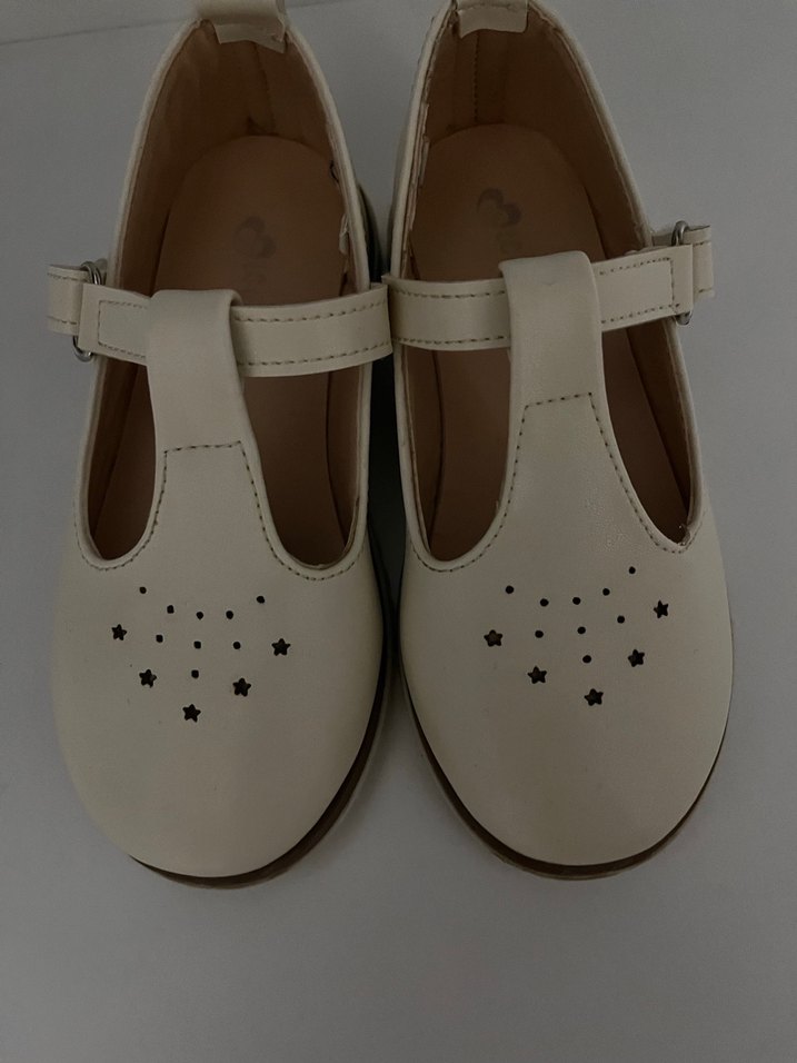 Beyaz Kemerli Kız Çocuk Babet Ayakkabı - Görsel 2