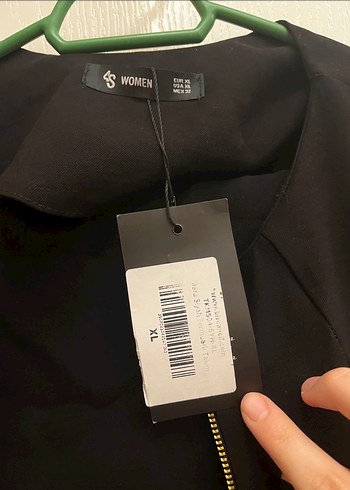 Siyah Fermuarlı Kadın Ceket takım - Görsel 4