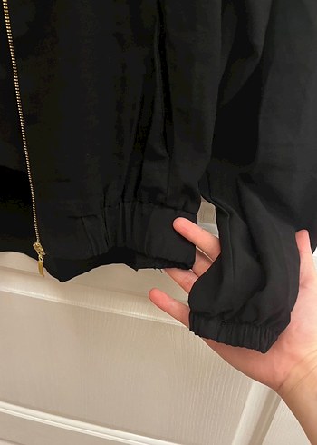 Siyah Fermuarlı Kadın Ceket takım - Görsel 3