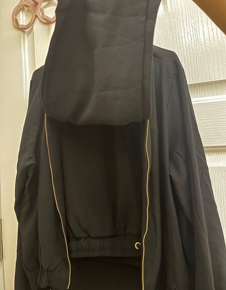 Siyah Fermuarlı Kadın Ceket takım - Görsel 2