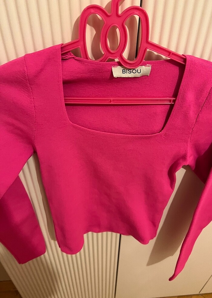 Kare yaka triko kazak - Görsel 2