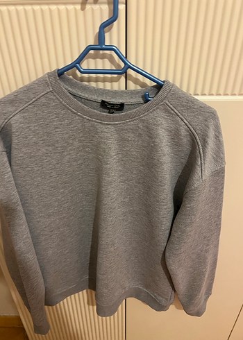 Gri Kadın Uzun Kollu Sweatshirt - Görsel 4