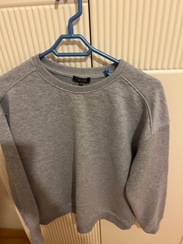 Gri Kadın Uzun Kollu Sweatshirt - Görsel 3