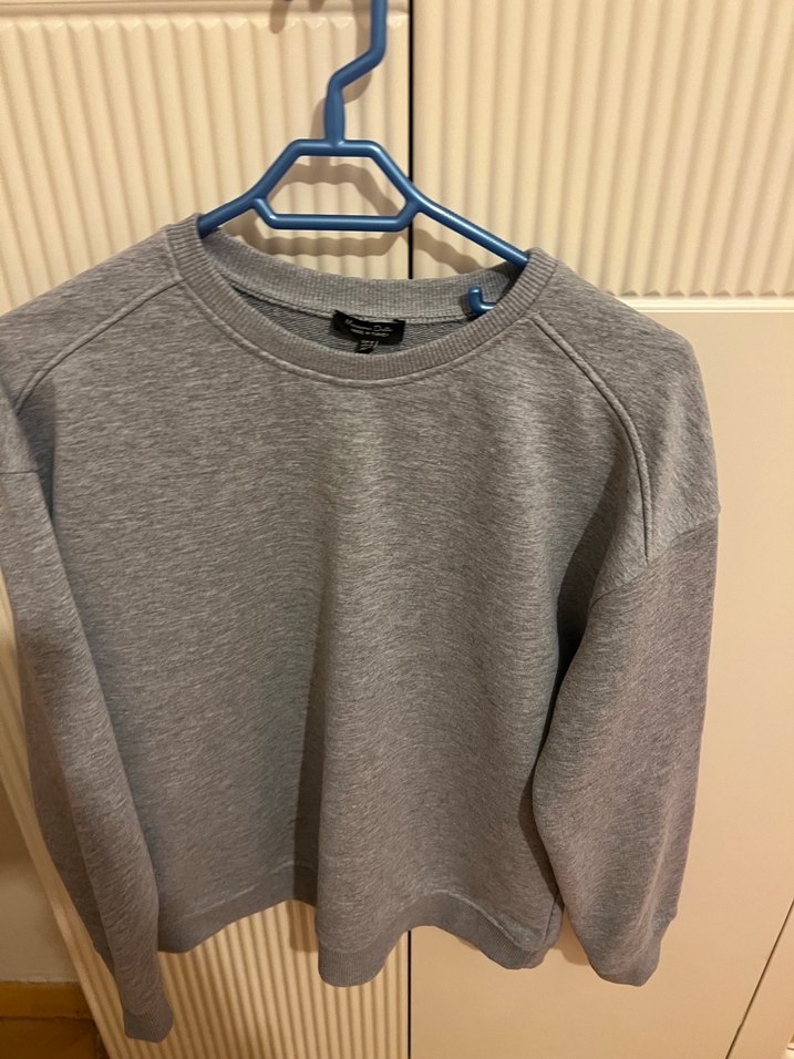 Gri Kadın Uzun Kollu Sweatshirt - Görsel 4