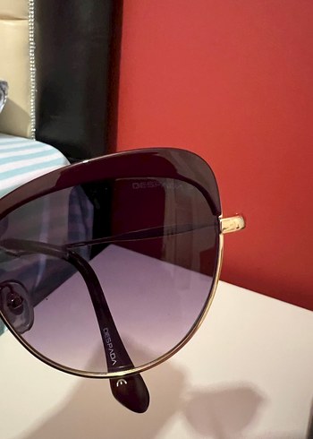 Bordo Vintage Kadın Güneş Gözlüğü despada marka - Görsel 2