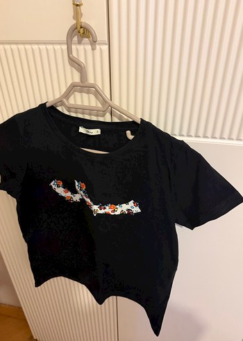 Siyah Baskılı Kısa Kollu Tişört ltb - Görsel 2