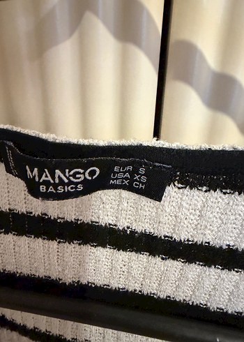 Çizgili Örme Kolsuz Kadın Atlet - Görsel 3