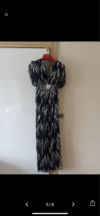 Şık gece elbisesi - Görsel 5