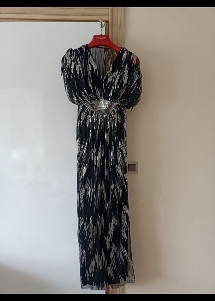 Şık gece elbisesi - Görsel 5