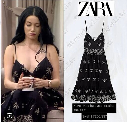 Zara Zara mehsur elbise orjinal birkez giydim