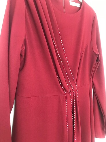 Bordo elbise