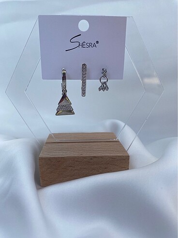 Diğer Silver 3?lü Set Küpe