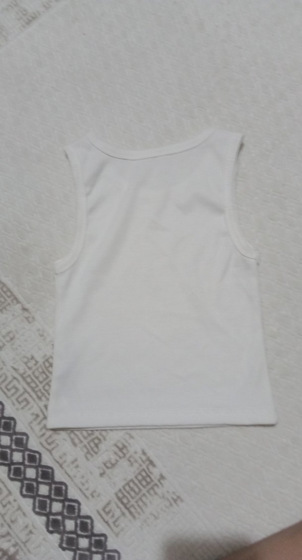 Beyaz kız çocuk crop - Görsel 2