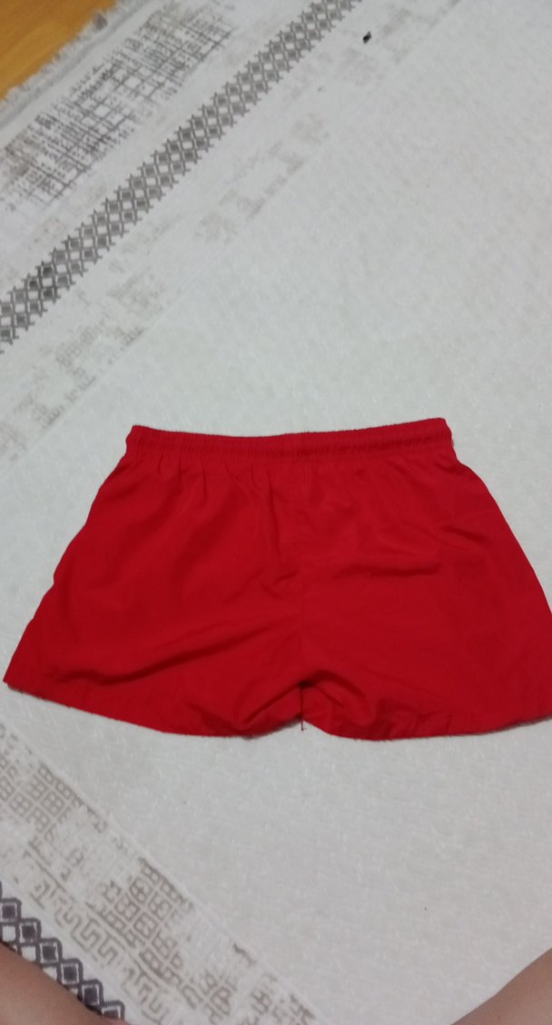 Kırmızı Kadın Mini Deniz Şort - Görsel 2