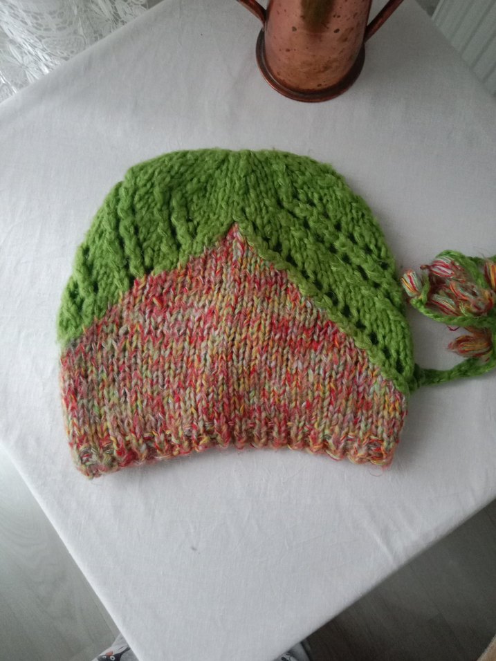 Renkli Örgü Kadın  el emeği Bere - Görsel 5