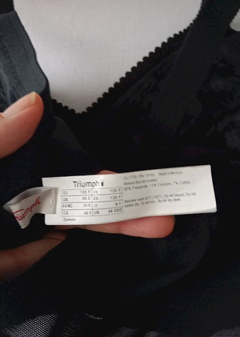 Triumph Doreen Siyah Dantelli Toparlayıcı Sütyen - Görsel 9