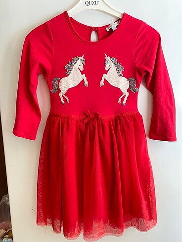 Kırmızı 4-5 yaş elbise