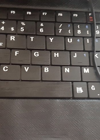 Siyah Taşınabilir Klavye tabletlere uyumlu 2tuşu eksik - Görsel 3