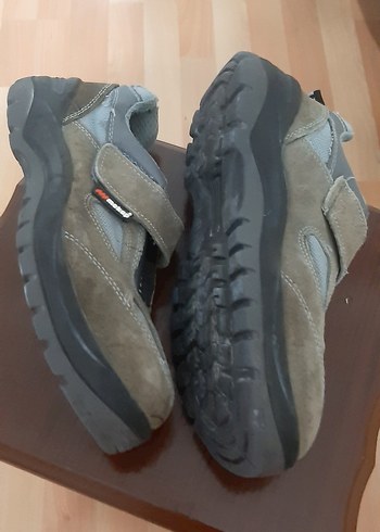 Erkek Bej çelik burun iş guvenlik ayakkabısı - Görsel 2