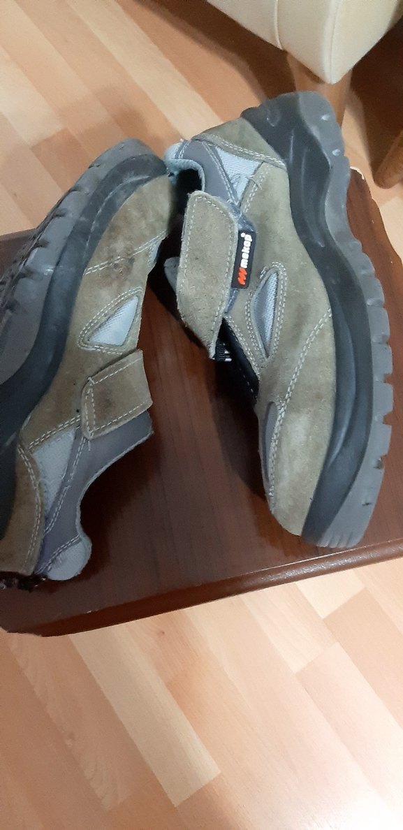 Erkek Bej çelik burun iş guvenlik ayakkabısı - Görsel 3