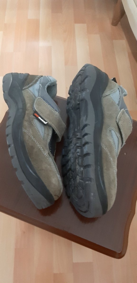 Erkek Bej çelik burun iş guvenlik ayakkabısı - Görsel 2