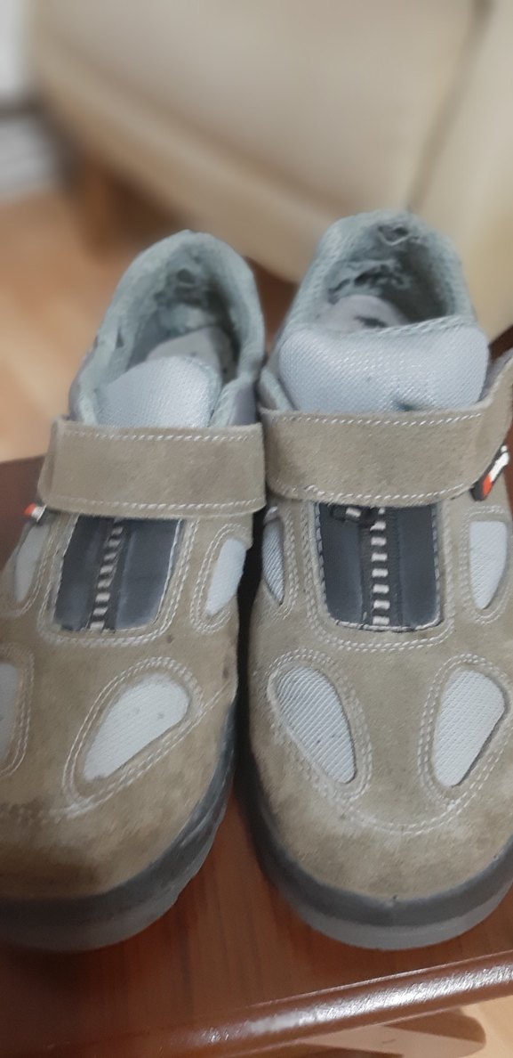 Erkek Bej çelik burun iş guvenlik ayakkabısı - Görsel 4