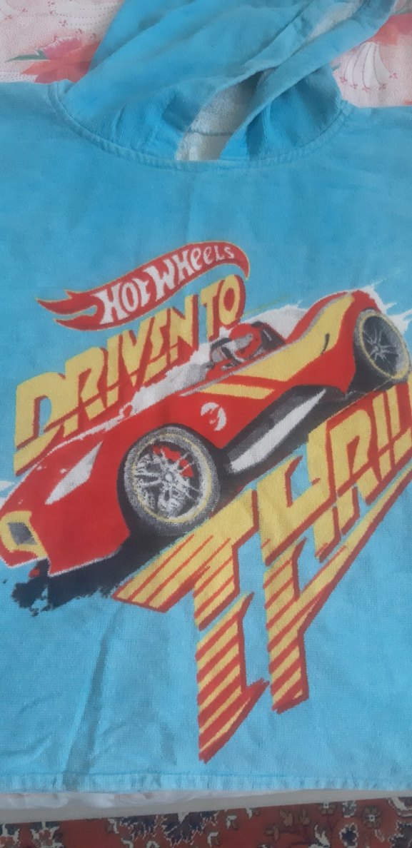 Renkli Baskılı Erkek Çocuk panço plaj havlusu - Görsel 2