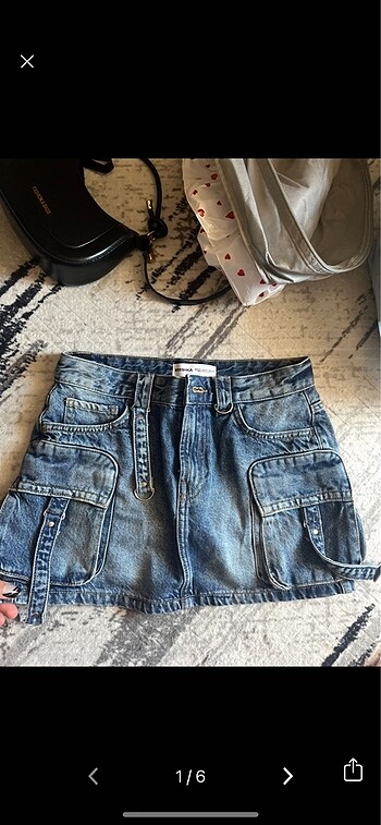 Bershka kargo etek