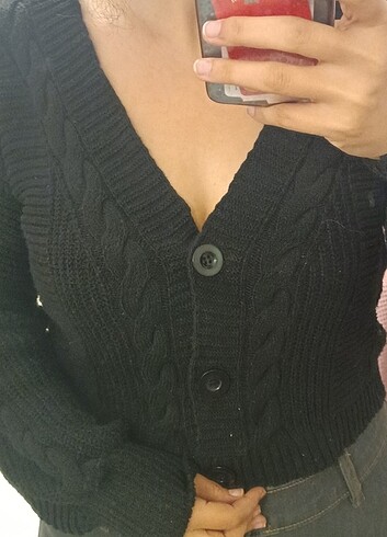 Crop hırka