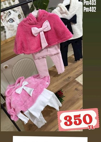 Kız Çocuk Gri Fırfırlı Triko Panço - Görsel 15